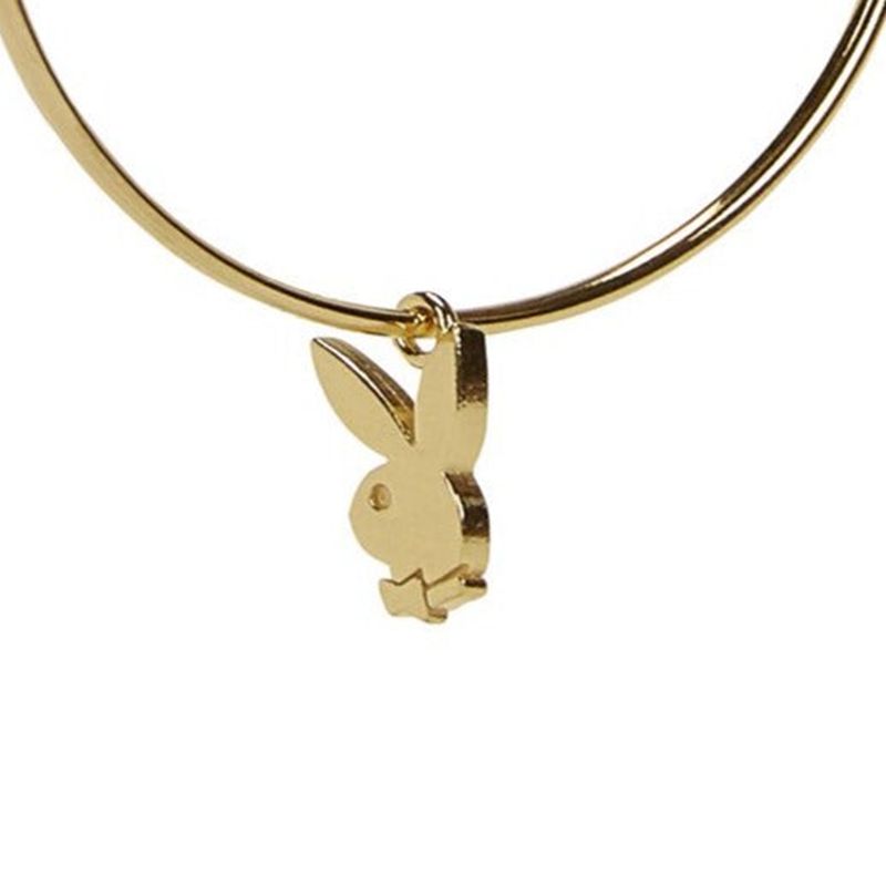 Bijoux Playboy Bunny Hoops Femme Doré | BSIAZJQ-36