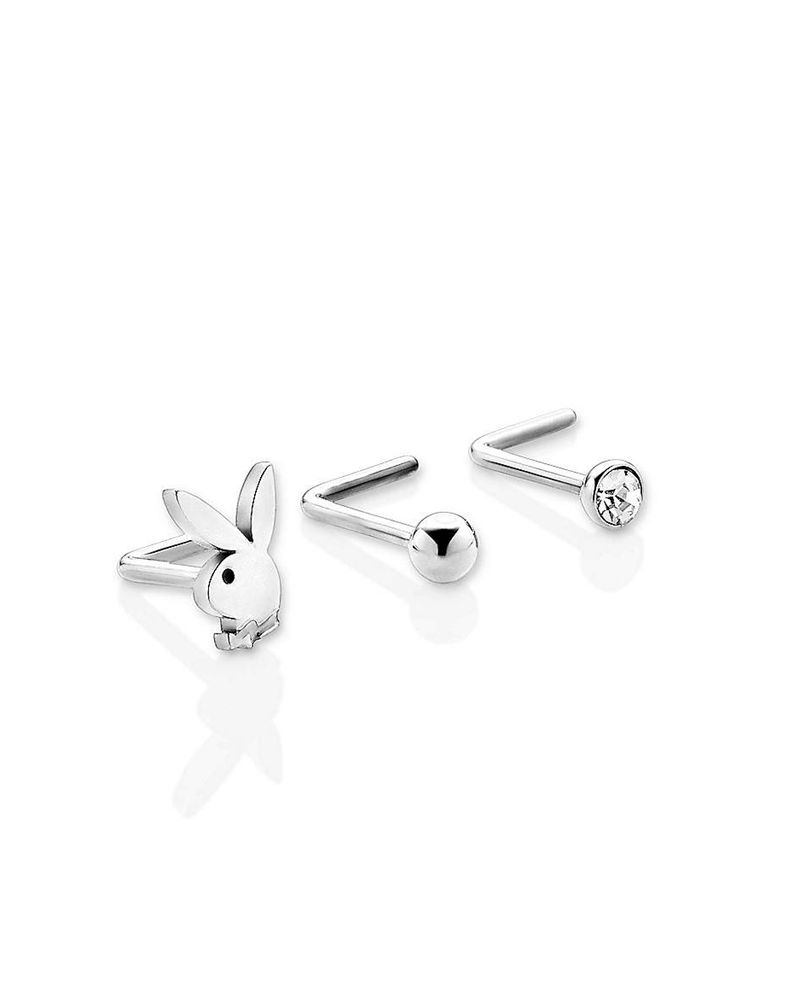 Bijoux Playboy Bunny Nose Studs Femme Doré | KVODPRM-45