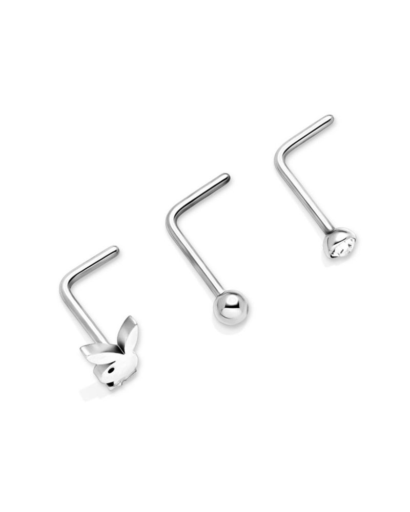 Bijoux Playboy Bunny Nose Studs Femme Doré | KVODPRM-45