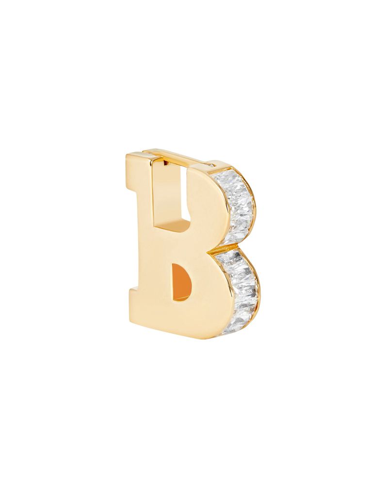 Bijoux Playboy Pb Initial Earrings Femme Argent | WYRLSIK-19