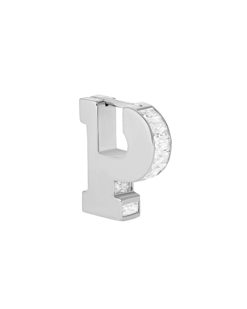 Bijoux Playboy Pb Initial Earrings Femme Argent | WYRLSIK-19