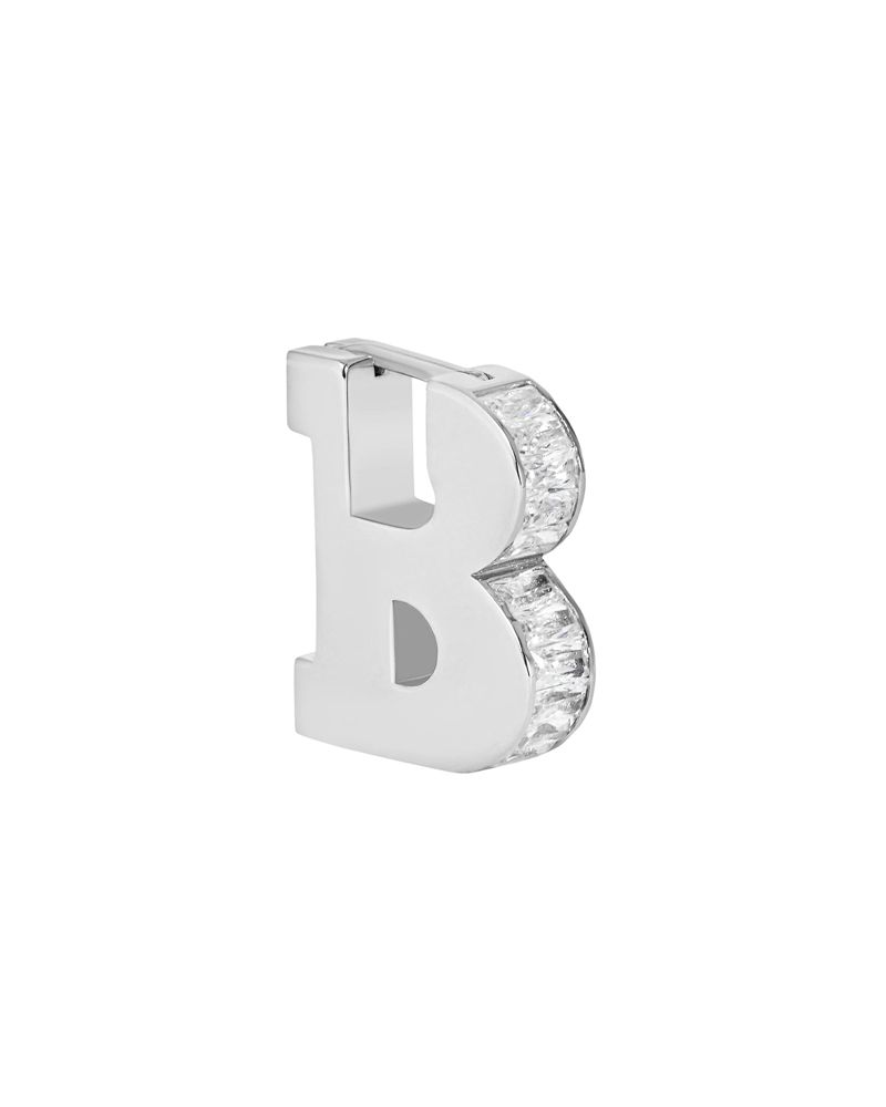 Bijoux Playboy Pb Initial Earrings Femme Argent | WYRLSIK-19