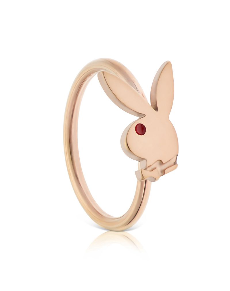 Bijoux Playboy Rabbit Head Nose Ring Femme Doré | FPZJOVK-97