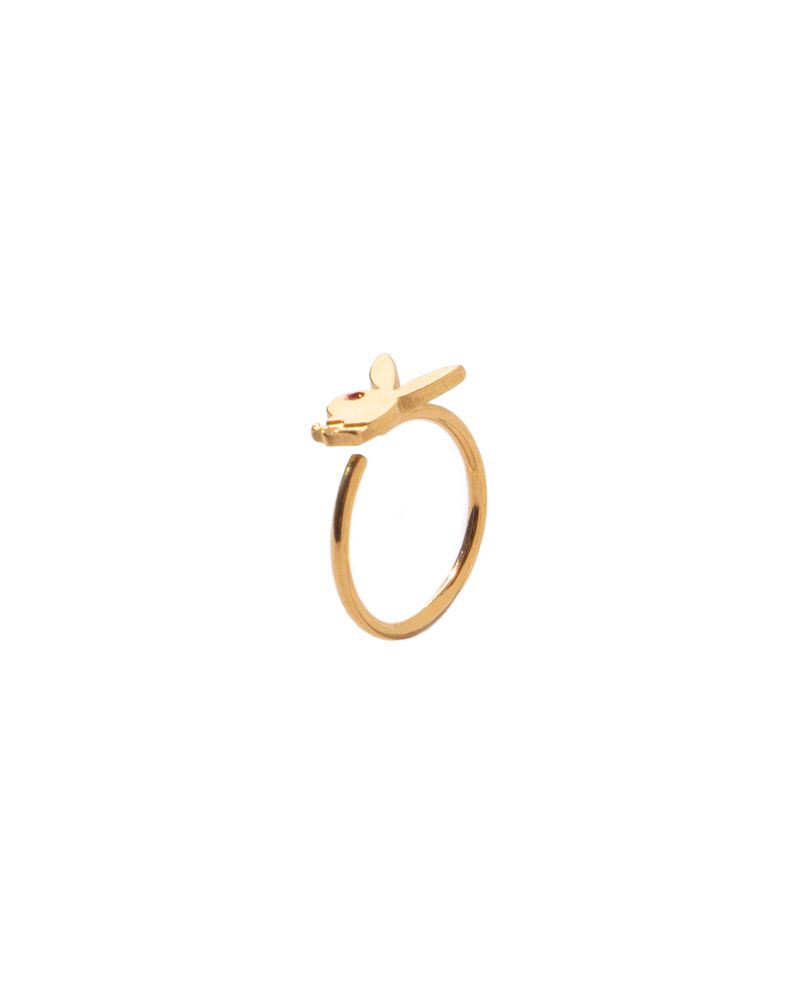 Bijoux Playboy Rabbit Head Nose Ring Femme Doré | FPZJOVK-97