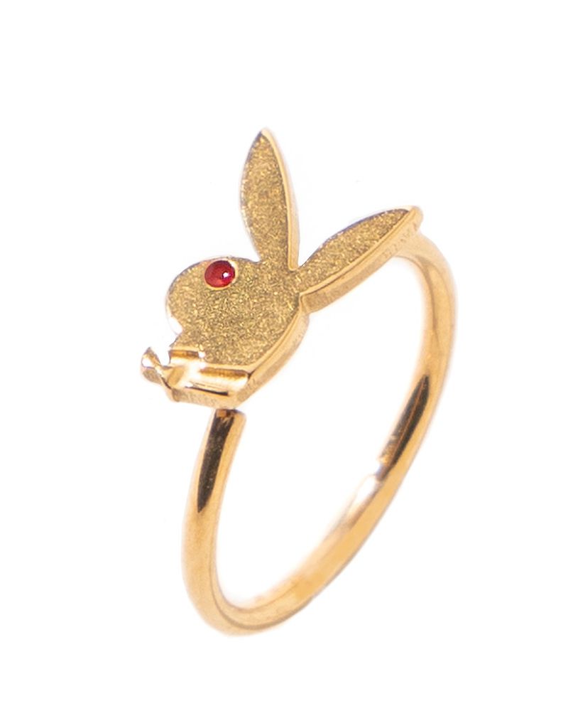 Bijoux Playboy Rabbit Head Nose Ring Femme Doré | FPZJOVK-97