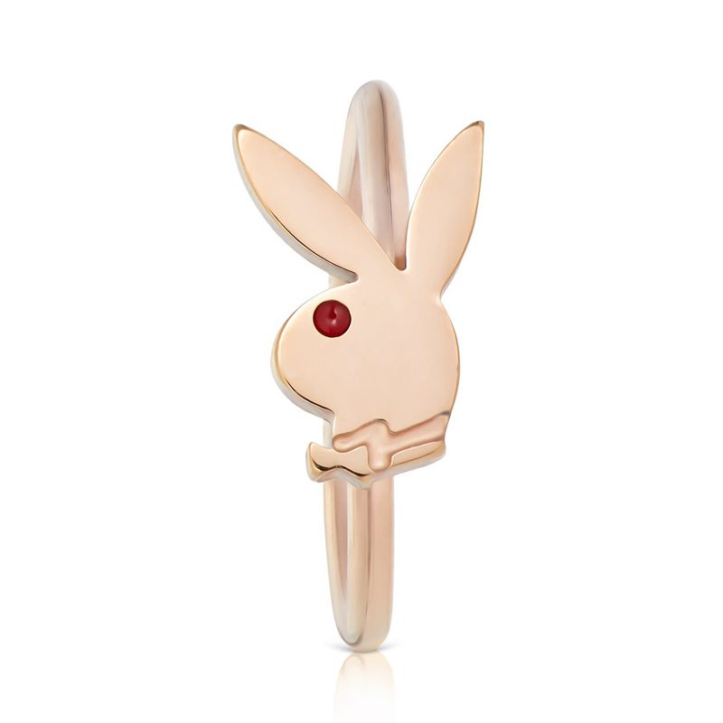 Bijoux Playboy Rabbit Head Nose Ring Femme Doré | FPZJOVK-97