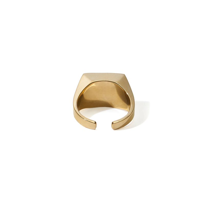 Bijoux Playboy Rabbit Head Signet Member's Ring Homme Doré | IUJNKWL-62