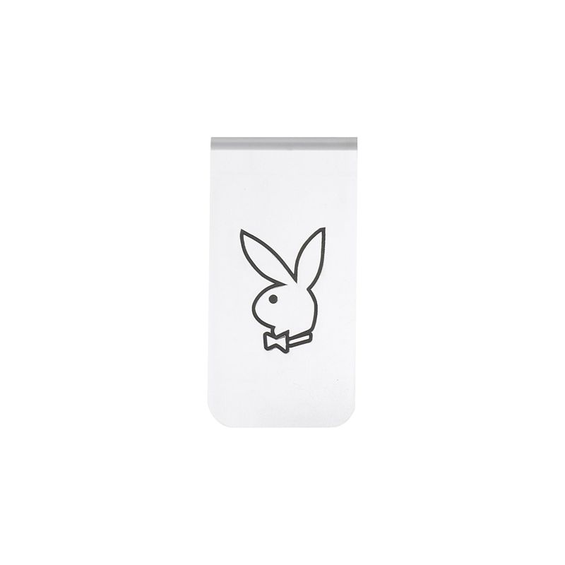 Bijoux Playboy Silver Rabbit Head Money Clip Homme Argent | BZSYWGI-81