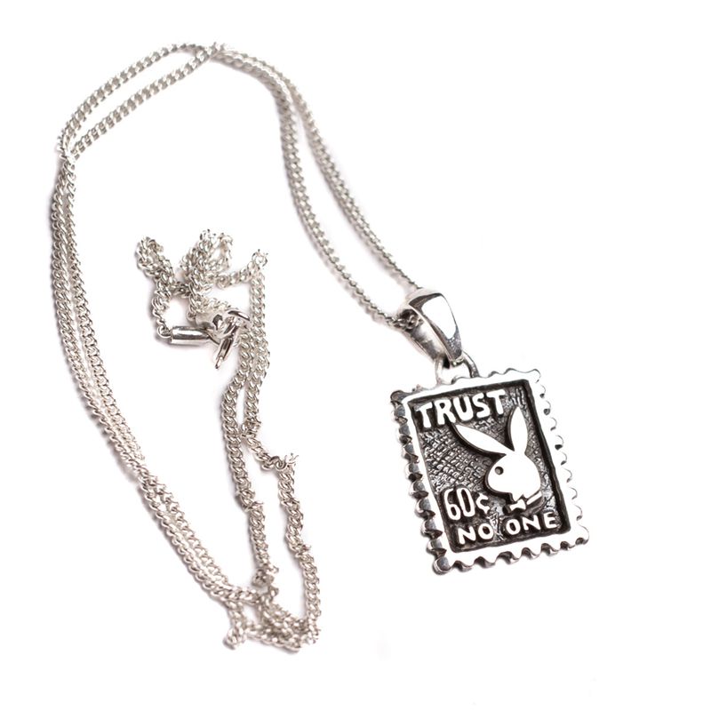 Bijoux Playboy Trust No One Necklace Femme Doré | APJUVKO-82