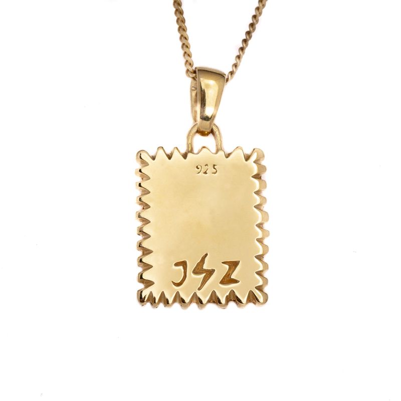 Bijoux Playboy Trust No One Necklace Homme Doré | RMHESIB-95