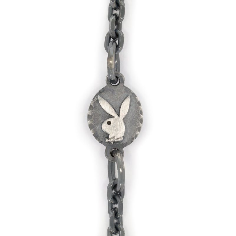 Bijoux Playboy X The Great Frog Souvenir Pendant Homme Grise | XUGSANE-10