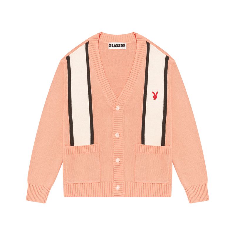 Chandails Playboy Getaway Cardigan Homme Rose | DIJPEZU-80