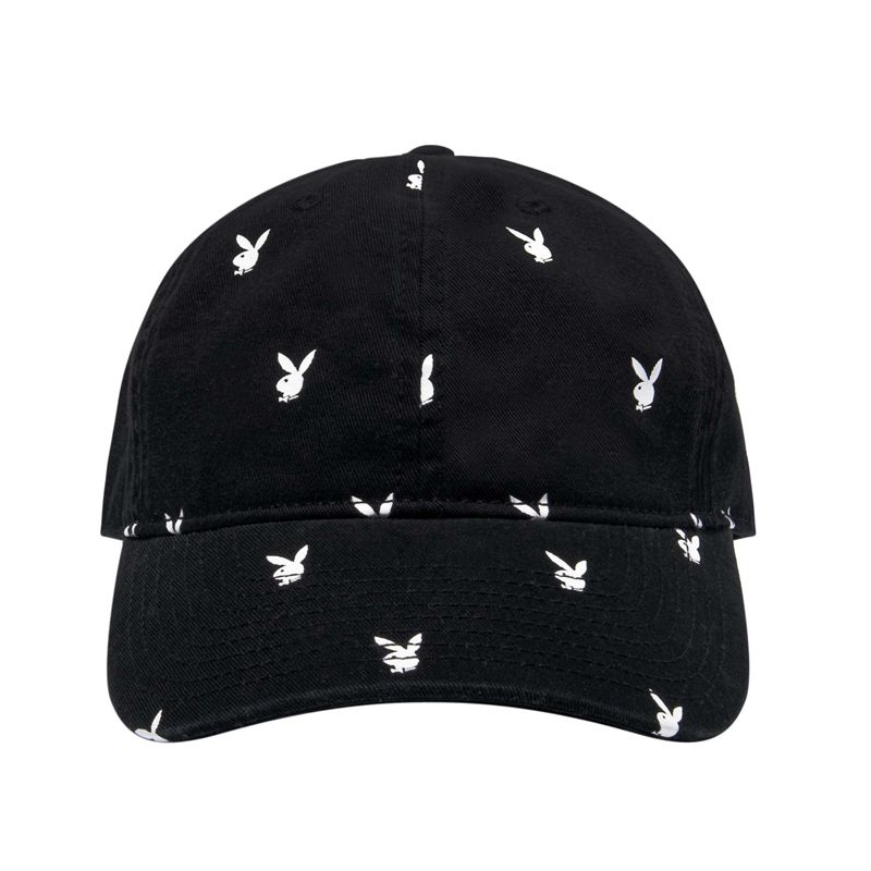 Chapeaux Playboy All-Over Rabbit Head Homme Noir Blanche | CBRLWPG-70