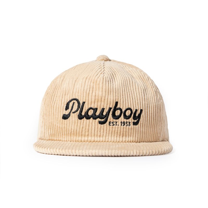 Chapeaux Playboy Desperado Masthead Cord Homme Marron | TEGDZVK-92