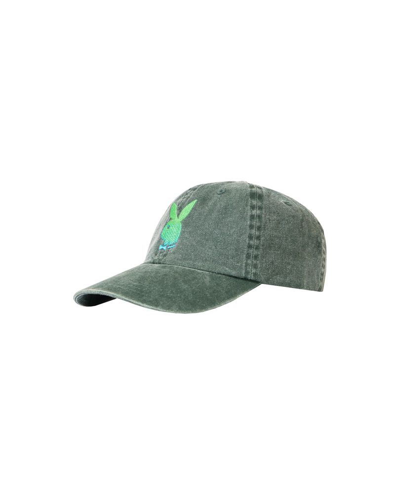 Chapeaux Playboy Ombre Rabbit Head Dad Femme Vert | VEDSMWG-56