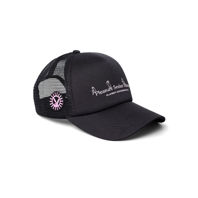 Chapeaux Playboy Pleasure Trucker Homme Noir | XSWODZH-74