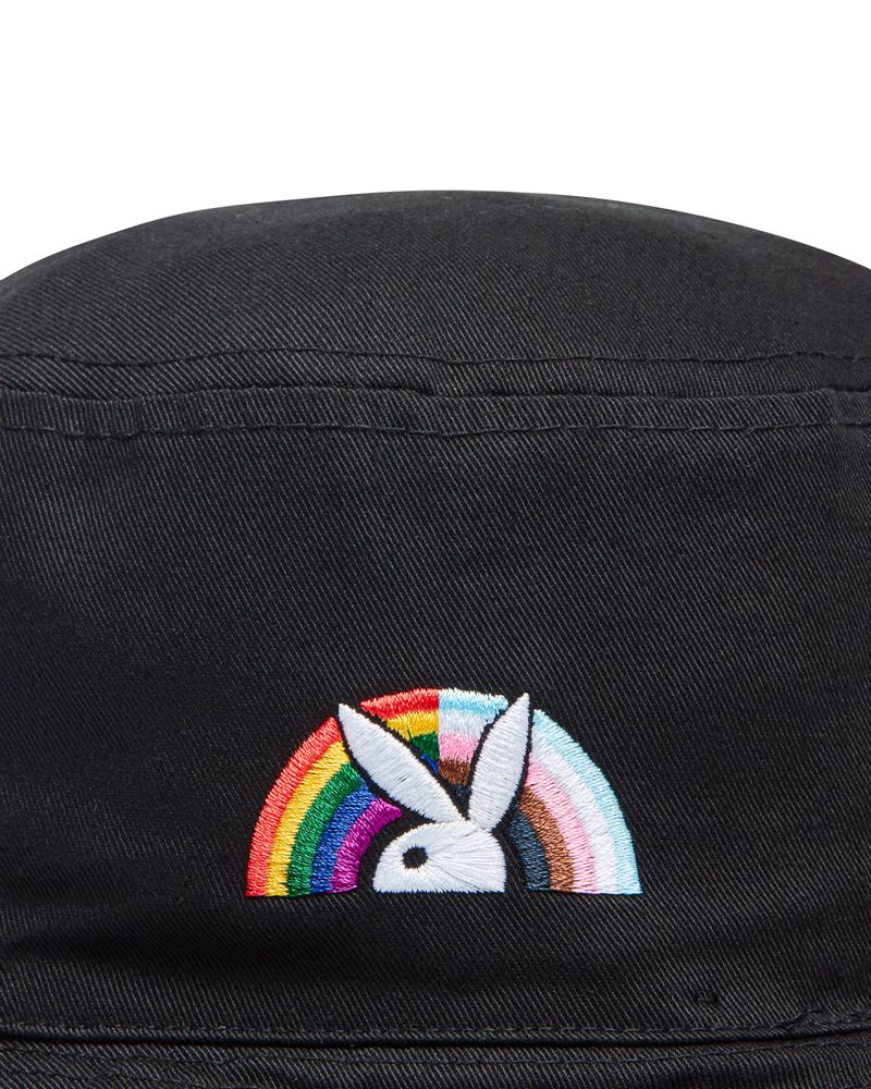 Chapeaux Playboy Pride Is Good Bucket Homme Noir | KUYFWDZ-23