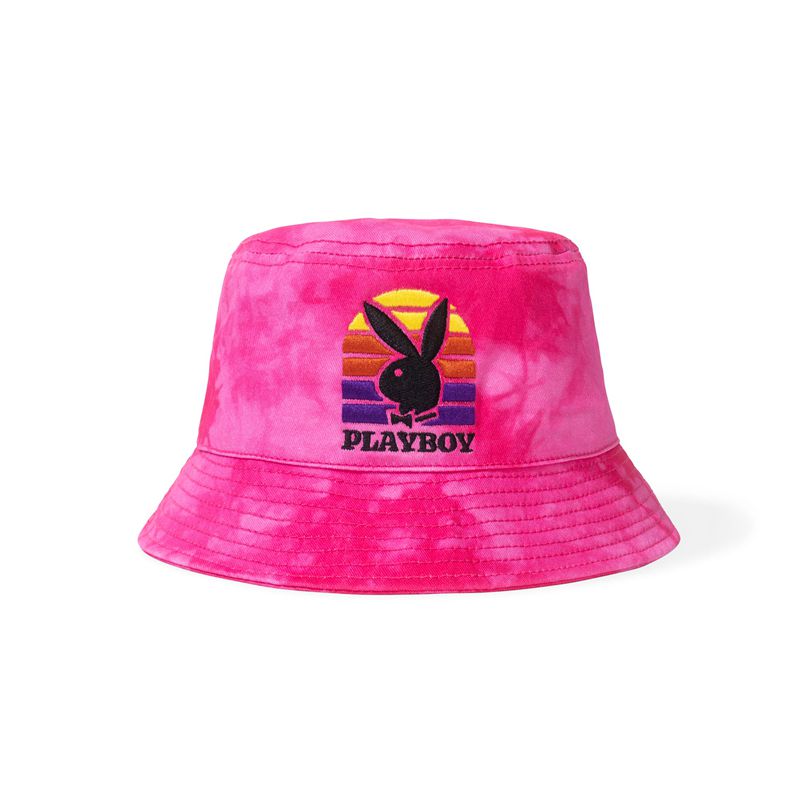 Chapeaux Playboy Sunset Tie Dye Bucket Femme Violette | LXEAFJS-39