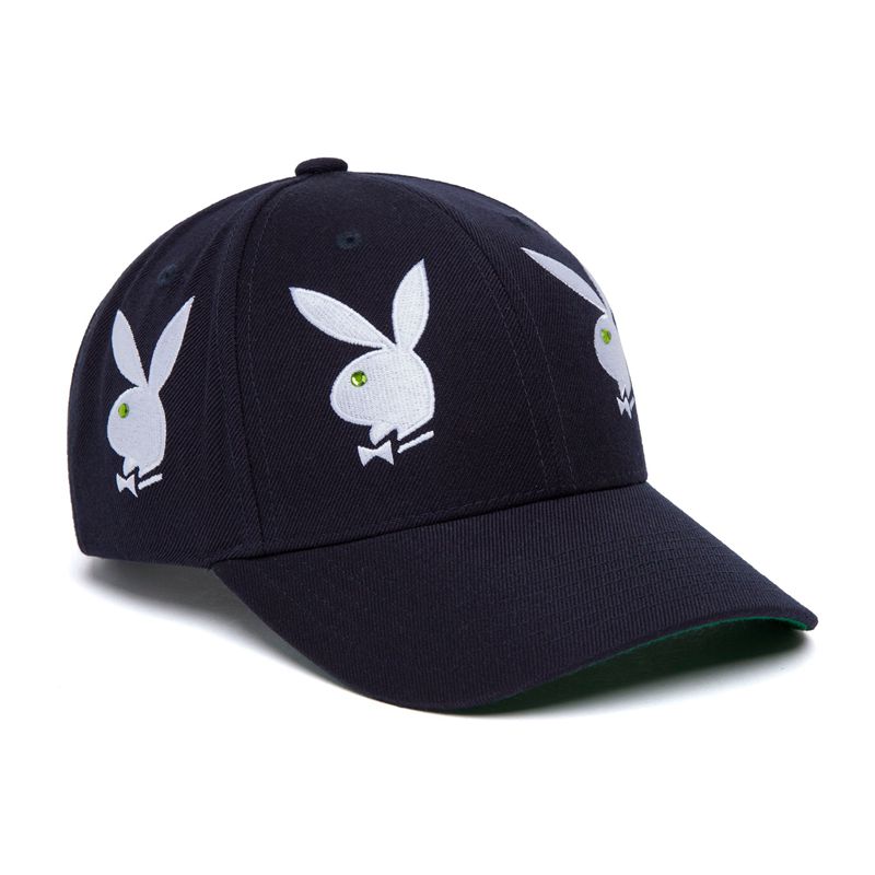 Chapeaux Playboy X Huf Rhinestone 6 Panel Homme Blanche | XJFNTWI-29