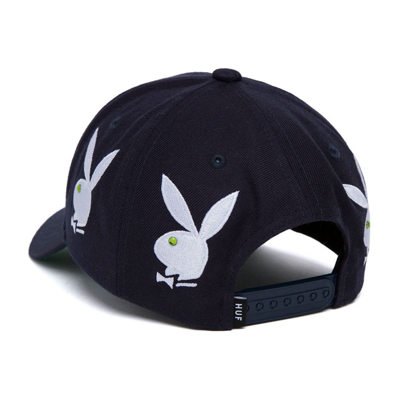 Chapeaux Playboy X Huf Rhinestone 6 Panel Homme Blanche | XJFNTWI-29