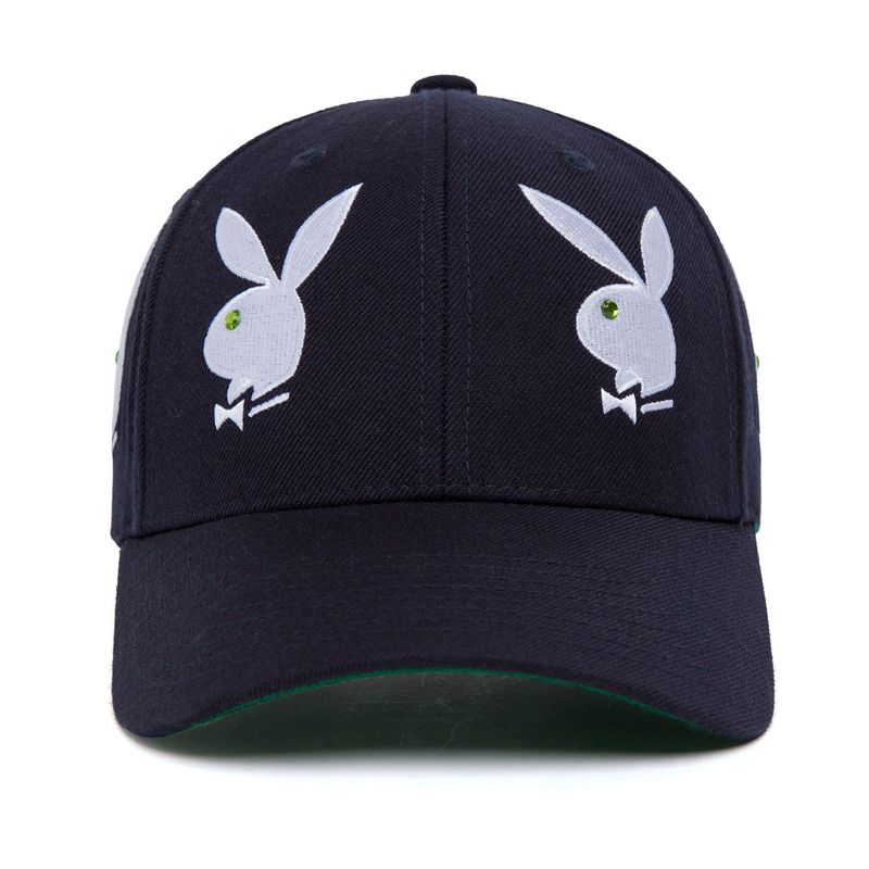 Chapeaux Playboy X Huf Rhinestone 6 Panel Homme Blanche | XJFNTWI-29