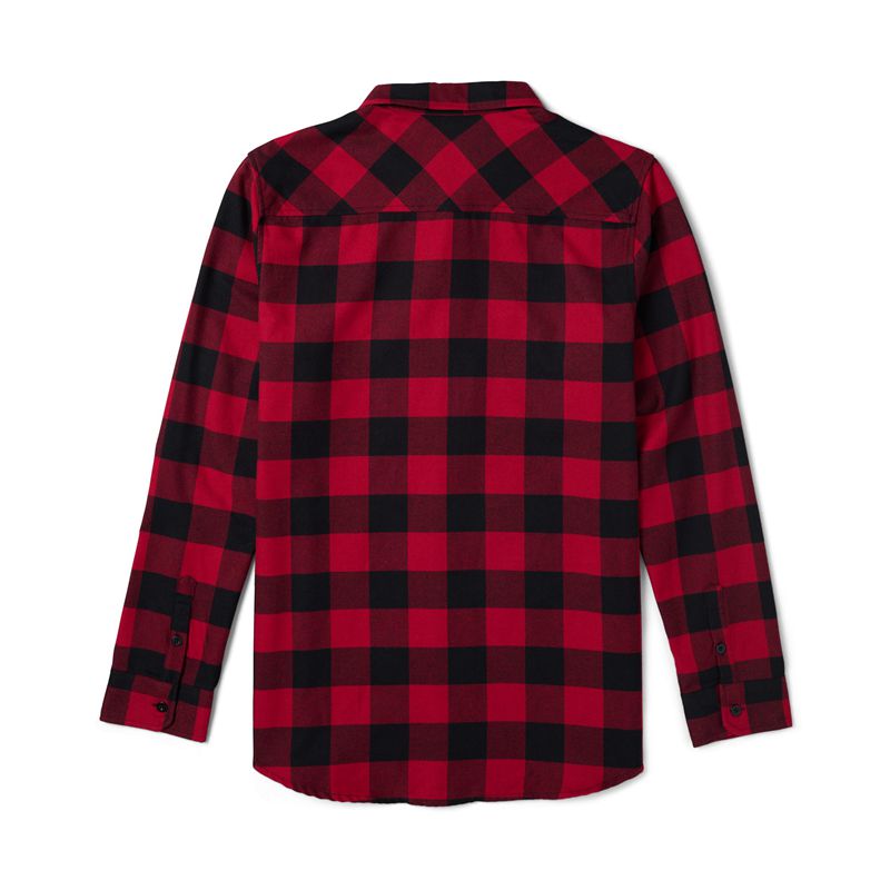 Chemises Playboy Camp Flannel Homme Rouge Noir | OHTZFJA-80