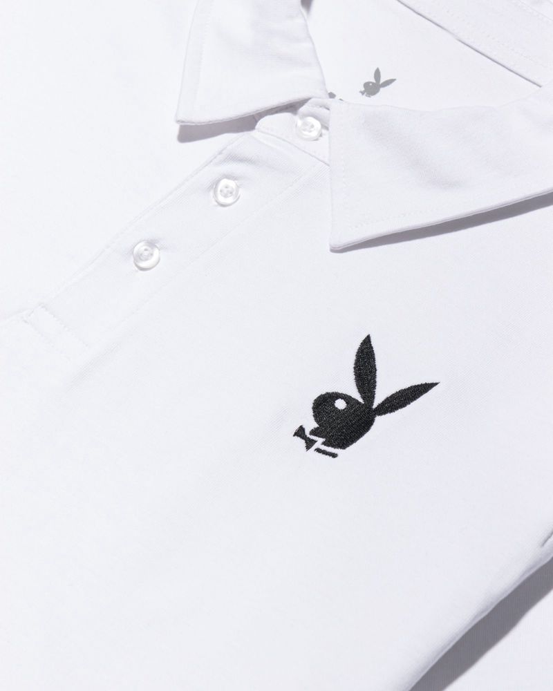 Chemises Playboy Classiche Rabbit Head Polo Homme Noir | WFHPABI-81