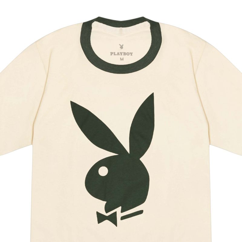 Chemises Playboy Classiche Ringer Homme Blanche Vert | YDZKHAE-30