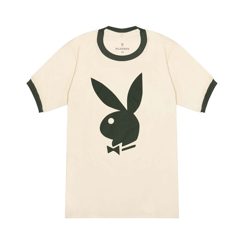 Chemises Playboy Classiche Ringer Homme Blanche Vert | YDZKHAE-30