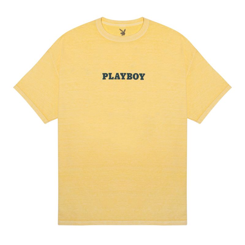 Chemises Playboy Crest Homme Jaune | WZMICPY-75