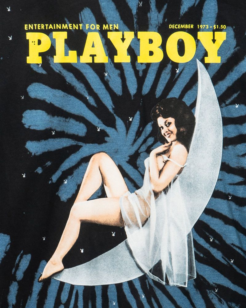 Chemises Playboy December 1973 Cover Long Sleeve Homme Bleu | XGFYROB-53