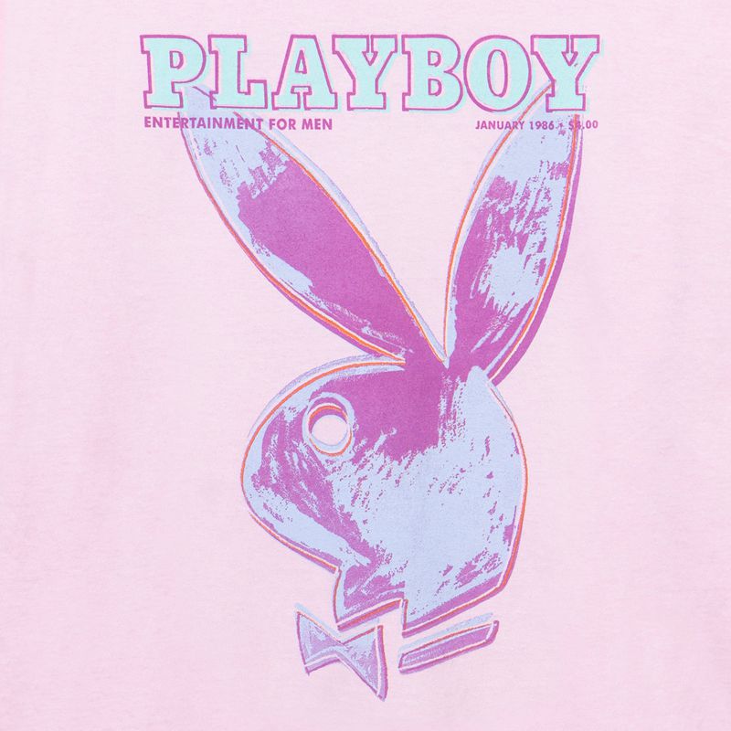 Chemises Playboy January 1986 Andy Warhol Cover Long Sleeve Homme Rose | YOMTNEB-26