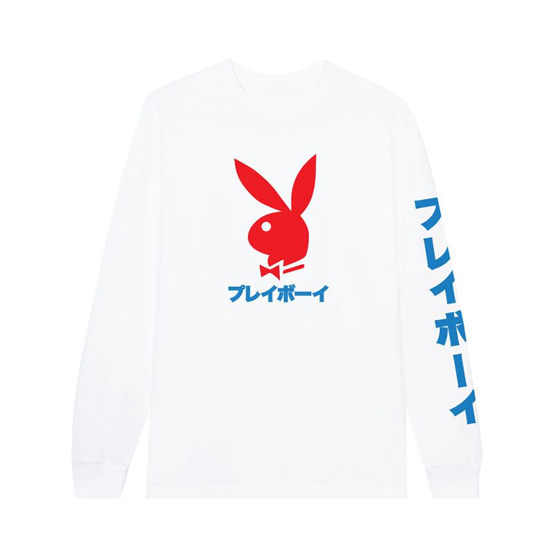 Chemises Playboy Japanese Rabbit Head Long Sleeve Homme Noir | NPDQKFV-08