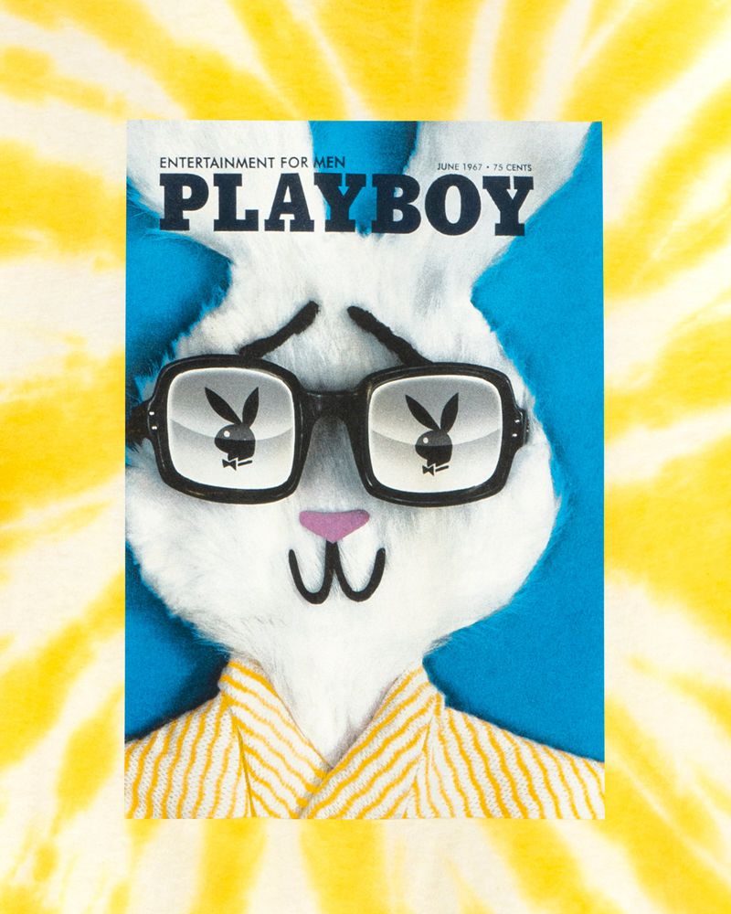 Chemises Playboy June 1967 Cover Tie-Dye Homme Jaune | MXLRUOK-91