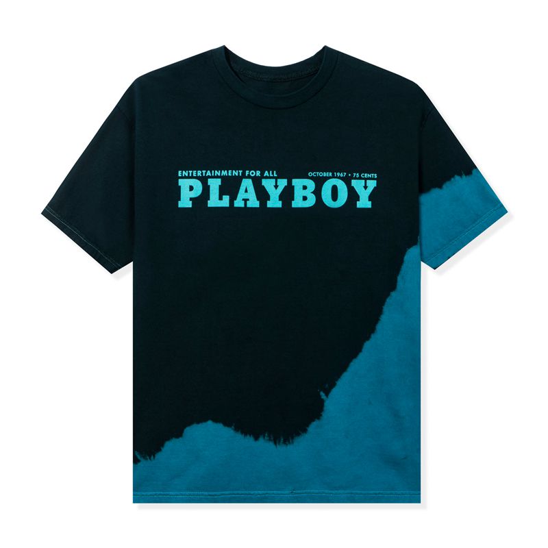 Chemises Playboy October 1967 Tie Dye Homme Noir Bleu | WSNDRLZ-29