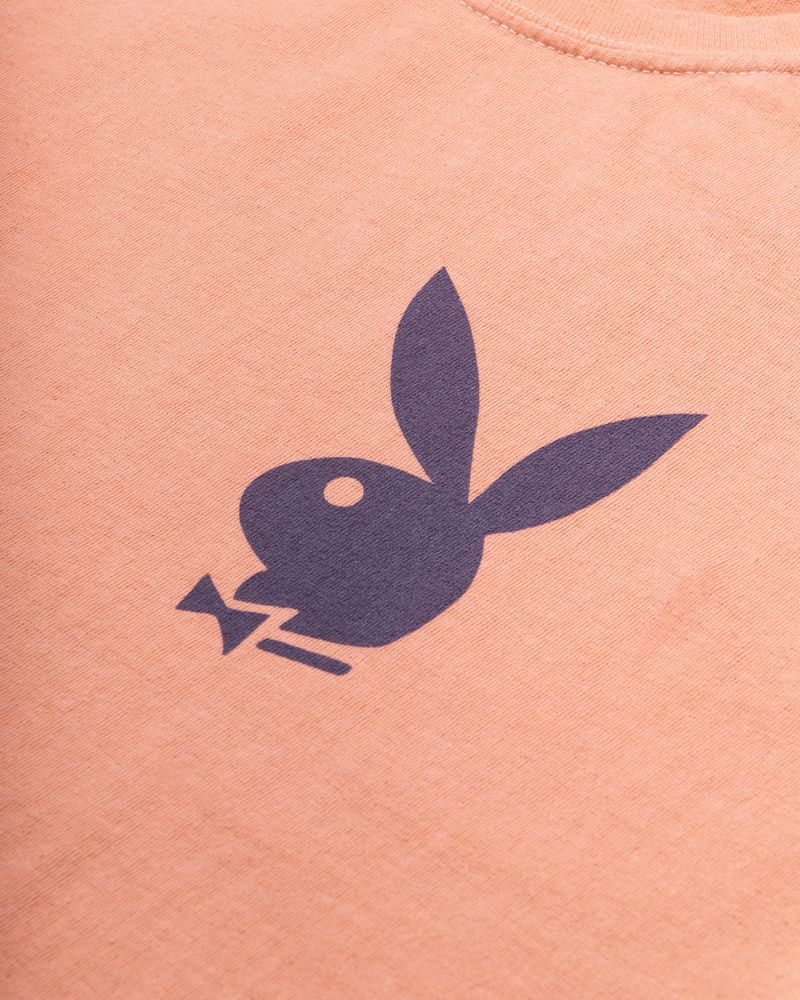 Chemises Playboy Peach Graphic Homme Rose Violette | CSTYKIL-16