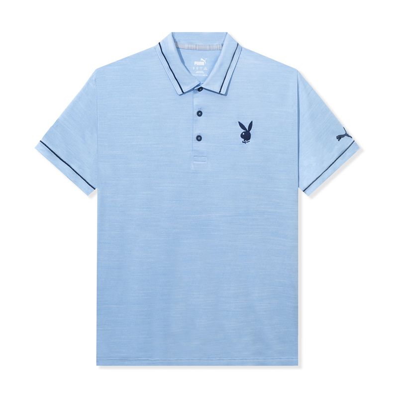 Chemises Playboy Puma Golf Monarch Performance Polo Homme Bleu | EWIADXL-42