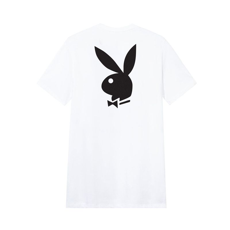 Chemises Playboy Rabbit Head Logo Homme Rose | DJSFQZY-74