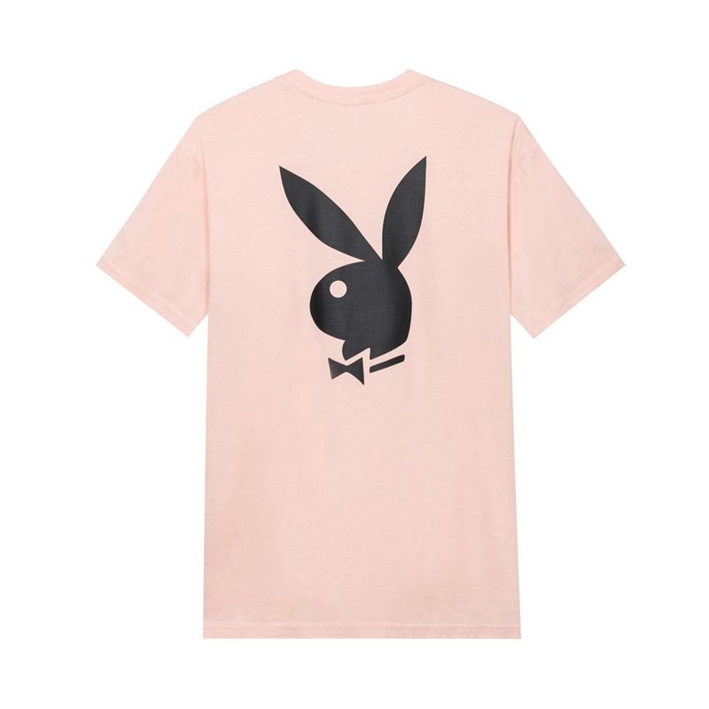 Chemises Playboy Rabbit Head Logo Homme Rose | DJSFQZY-74