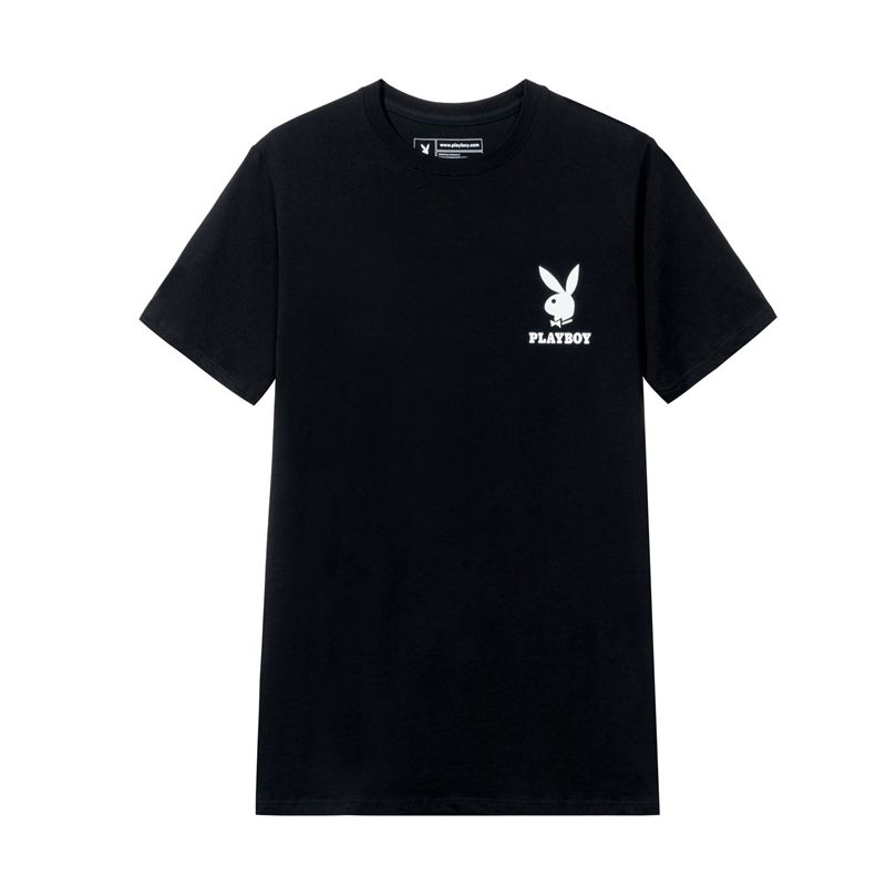 Chemises Playboy Rabbit Head Logo Homme Rose | DJSFQZY-74