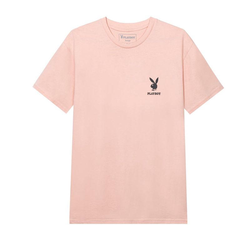 Chemises Playboy Rabbit Head Logo Homme Rose | DJSFQZY-74