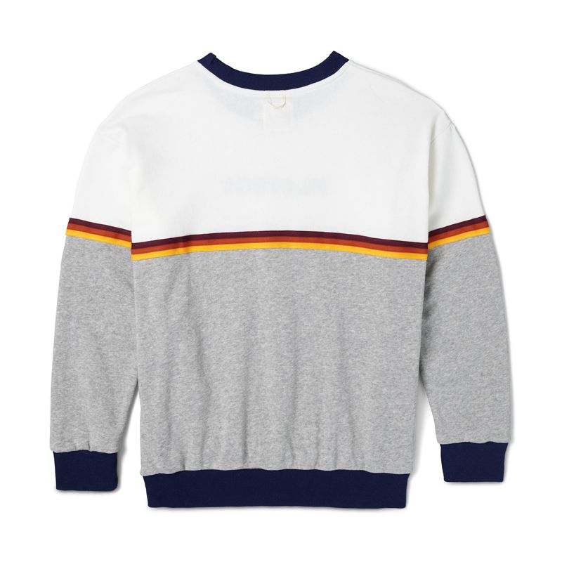 Chemises Playboy Roadtrip Striped Sweat Homme Blanche Grise | WQUBMPY-36