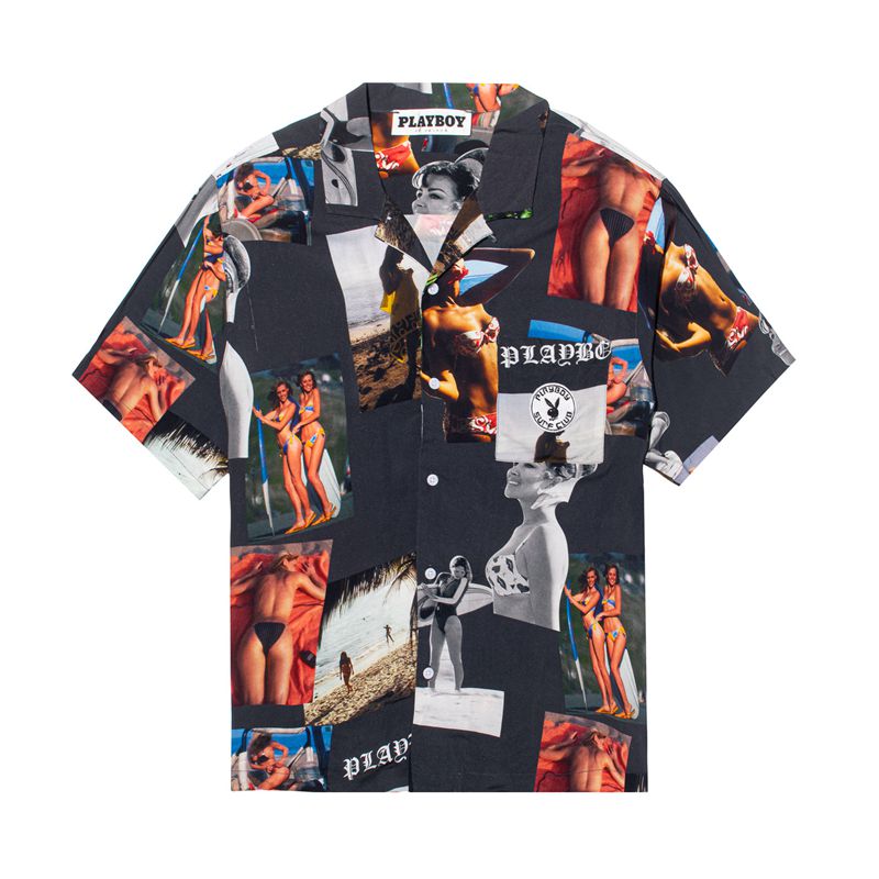 Chemises Playboy Sandbar Button Up Homme Multicolore | FLBKVIJ-46