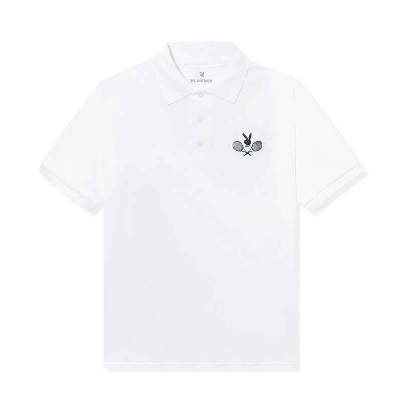 Chemises Playboy Tennis Club Polo Homme Noir | DKPRGNB-23