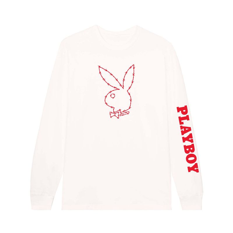 Chemises Playboy Tough Love Rabbit Head Long Sleeve Homme Noir | EVRPXLZ-68