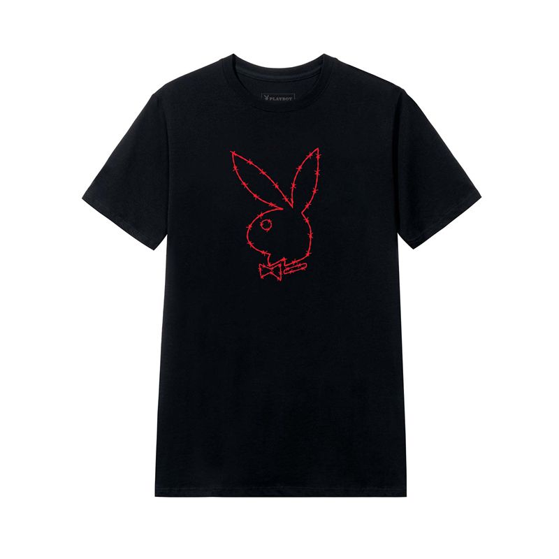 Chemises Playboy Tough Love Rabbit Head Homme Noir | OPANQIX-84