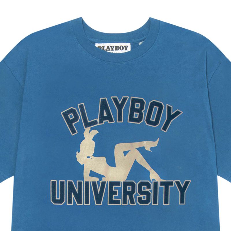 Chemises Playboy University Homme Bleu | WEOFDJK-46