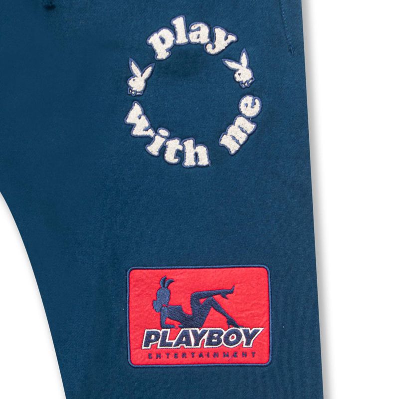 Jogging Playboy Championship Sweatpant Homme Bleu Marine | RVXOBFS-90