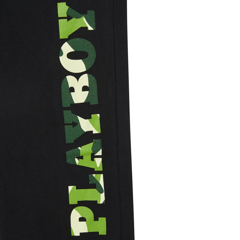 Jogging Playboy Hare Green Camo Homme Noir Vert | LCNDHGW-40