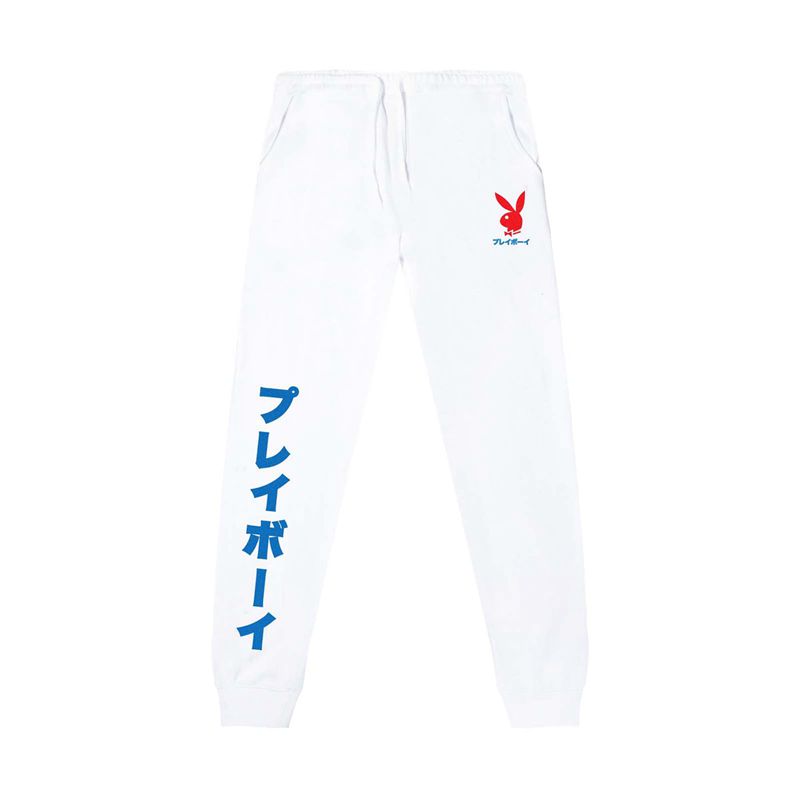 Jogging Playboy Japanese Rabbit Head Joggers Homme Blanche | GXWACVB-81